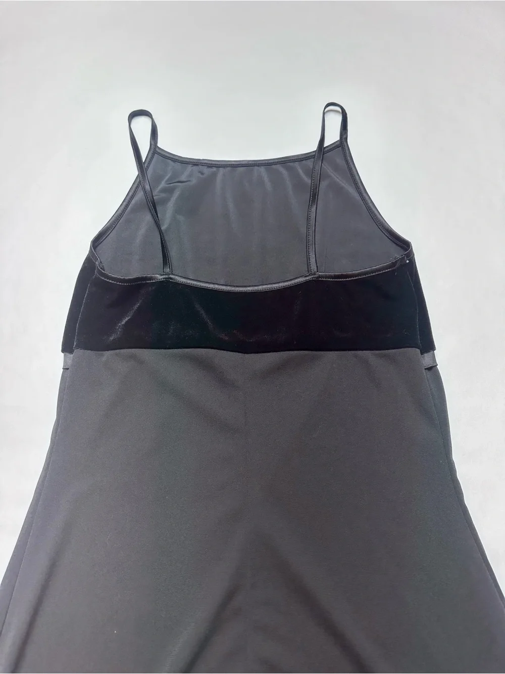 Vintage 90s Byer Too Velvet Maxi Dress M Black Y2K Slip Made USA